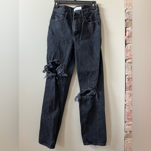 ABERCROMBIE & FITCH Low Rise 90’s Straight Jeans “25 Regular” - Picture 5 of 7